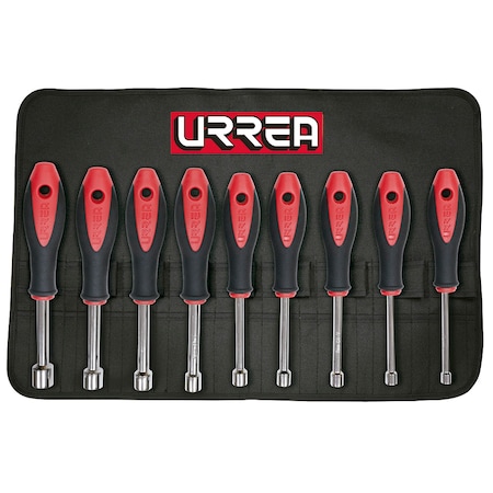 Urrea Metric Nut driver, Set of 9 Pieces 8200M